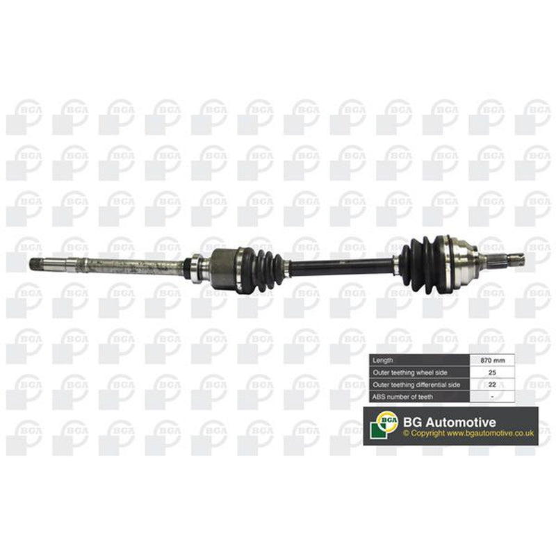 BGA CV Drive Shaft Driveshaft Front Right fits Citroën Berlingo First 1996-2011