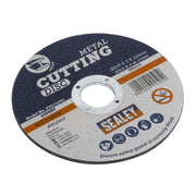 Sealey Metal Cutting Discs 115mm x 3mm x 22mm Bore Steel Cutter Angle Grinder Sealey  - Dynamic Drive