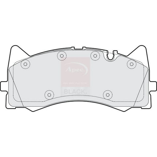Apec Black Front Brake Pad Set fits Mercedes-Benz AMG GT 2017-2021 190.377