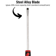 Teng Tools Flat Screwdriver 1.0 x 5.5 x 125mm L Hex Shaft Teng Tools - Dynamic Drive
