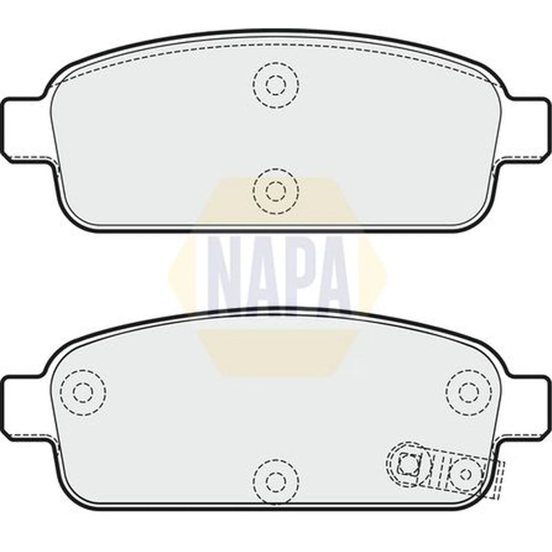 NAPA Rear Brake Pad Set fits Chevrolet Aveo 2013 on 1.4