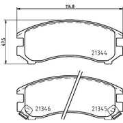 Mintex Front Brake Discs & Pads fits Nissan Skyline 1989-1993 2.0