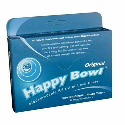 Happy Bowl Biodegradable Toilet Bowl Liners Original 50 Liners in a Box Caravan Happy Bowl  - Dynamic Drive