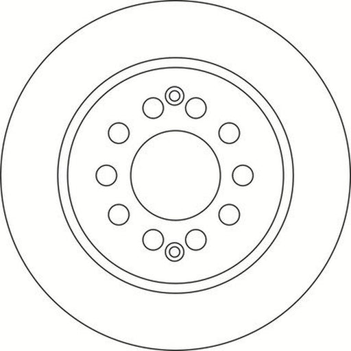 Abtex 2 x Solid Brake Discs fits MG Zs SUV 2017 on 1.0 1.5