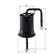 MANN-FILTER Fuel Filter Element fits Mazda MX-5 1998-2005 1.6 1.8