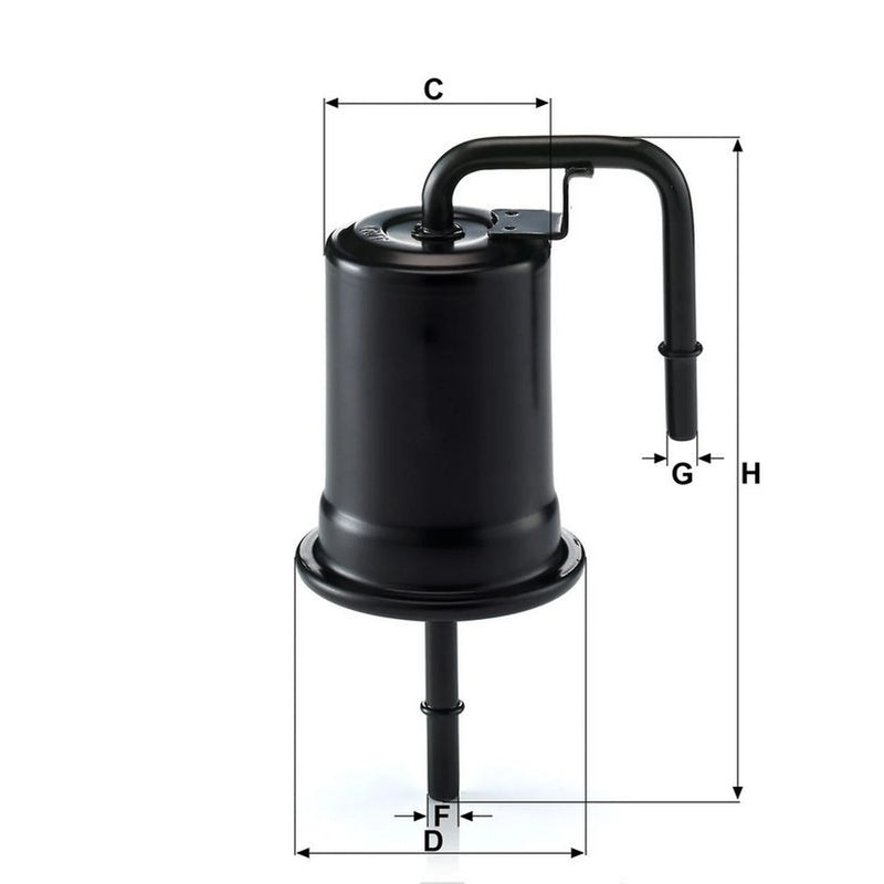 MANN-FILTER Fuel Filter Element fits Mazda MX-5 1998-2005 1.6 1.8