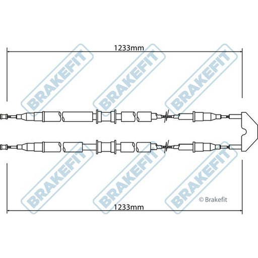 Apec Handbrake Cable Centre fits Opel Combo Box Body/Mpv 2001 on 1.6 1.7