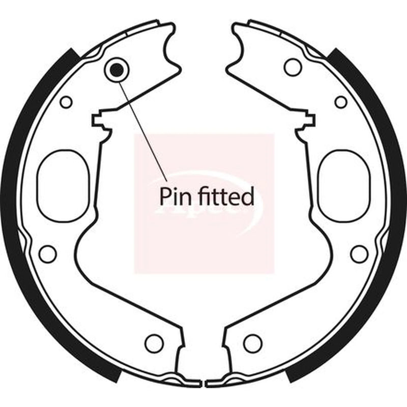 Apec Parking Brake Shoe Set SHU616