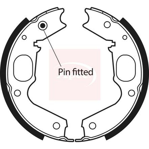 Apec Parking Brake Shoe Set fits Mitsubishi Shogun Sport I 1996-2003 2.5 3.0