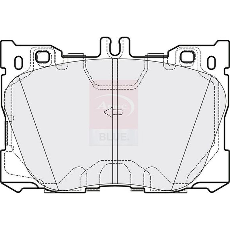Apec Front Brake Pad Set fits Mercedes-Benz C-Class 2015-2023