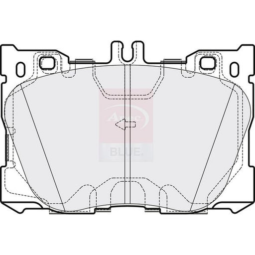 Apec Front Brake Pad Set fits Mercedes-Benz C-Class 2015-2023