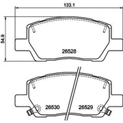 Mintex Front Brake Pad Set fits Hyundai I10 III 2020 on 1.0