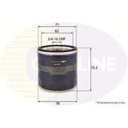 Comline Service Kit with Air, Oil & Cabin Filters fits Fiat Punto 1994-2000 1.7