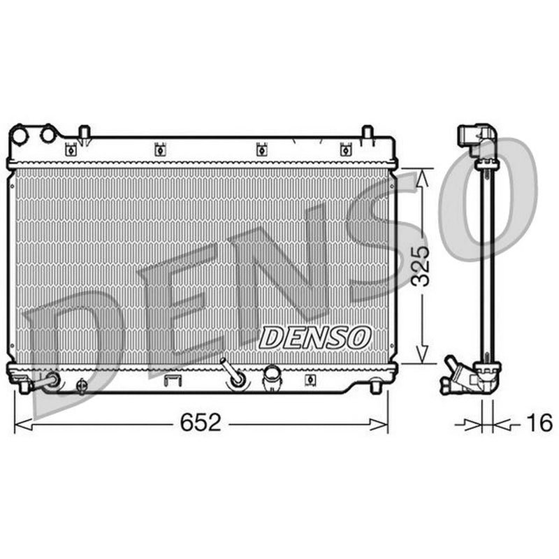 Denso Engine Radiator fits Honda Jazz II 2002-2008 1.3 1.4
