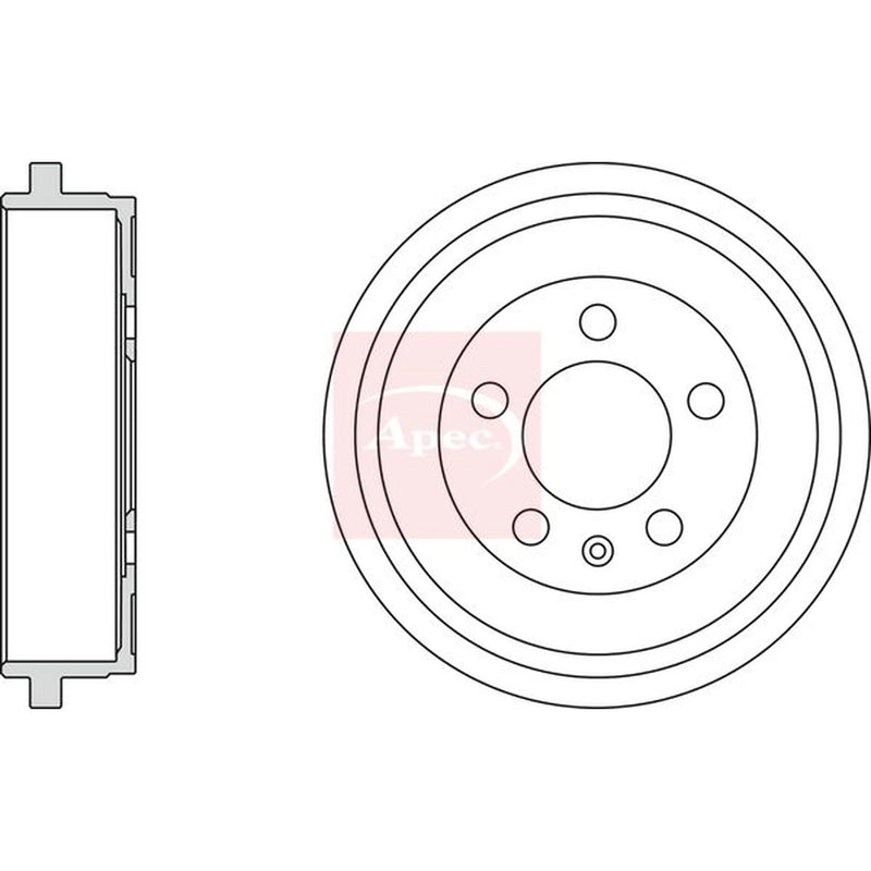 Apec Brake Drum Assembly Rear DRM9989