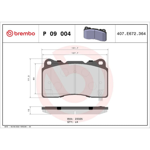 Brembo Front Brake Discs & Pads fits Subaru Impreza 2007 on 2.5