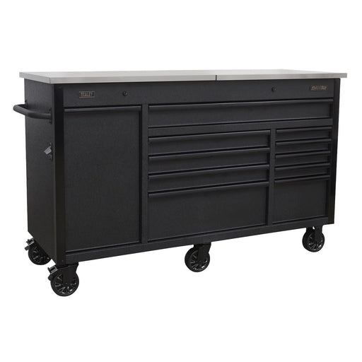 Sealey Mobile Tool Cabinet 1600mm with Power Tool Charging Drawer AP6310BE Sealey - Dynamic Drive