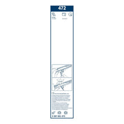 Bosch Eco Front Wiper Blade Set 425mm + 380mm — 472 fits Porsche 911 1993-1997