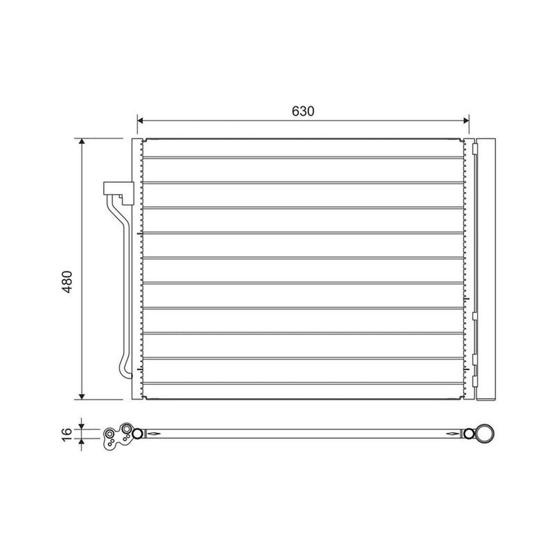 Valeo Air Conditioning Condenser 822739