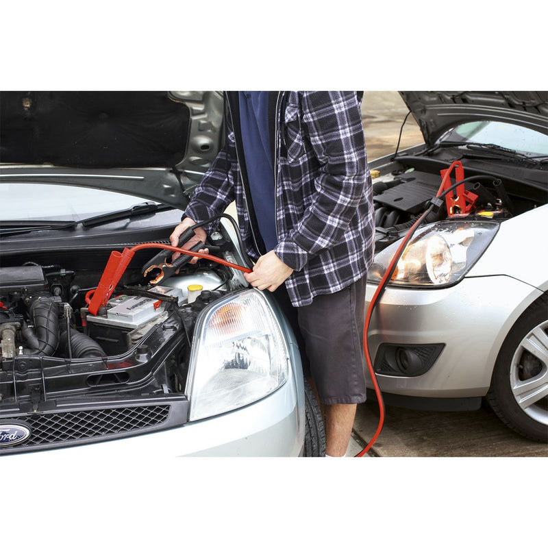 Sealey Booster Cables 25mmï x 3.5m 600A with Electronics Protection BC25635SR Sealey - Dynamic Drive