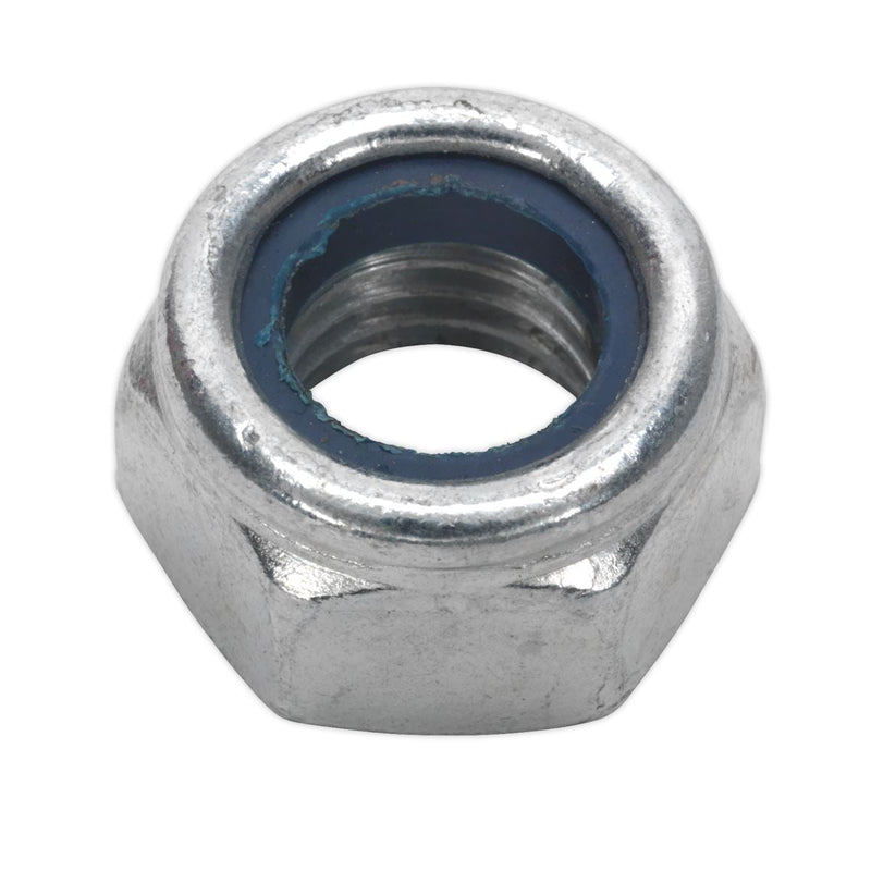 Sealey Nylon Locknut M14 Zinc Pack of 25 NLN14 Sealey - Dynamic Drive