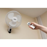 Draper 230V Oscillating Wall Mounted Fan with Remote Control, 16"/400mm, 3 Speed Draper - Dynamic Drive