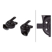 Hella Car Horn Signal Unit fits Audi A1 2010-2018 1.0 1.2 1.4 1.6 1.8 2.0