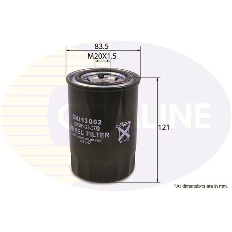 Comline Fuel Filter Element fits Daihatsu Fourtrak 1996-1999 2.8