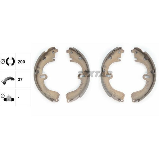 Textar Brake Shoe Set Axle Kit 91032500