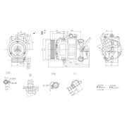 Hella Air Conditioning Compressor fits Audi A2 2000-2005 1.2 1.4 1.6