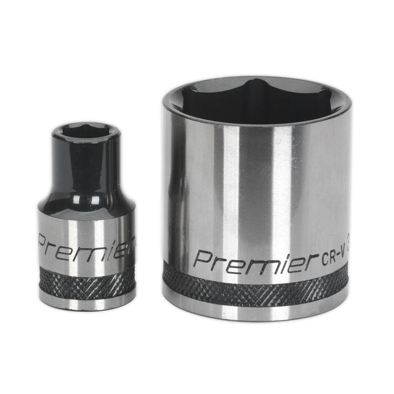 Sealey Socket Set 28pc 1/2"Sq Drive 6pt WallDrive Metric Black Series AK7972 Sealey - Dynamic Drive