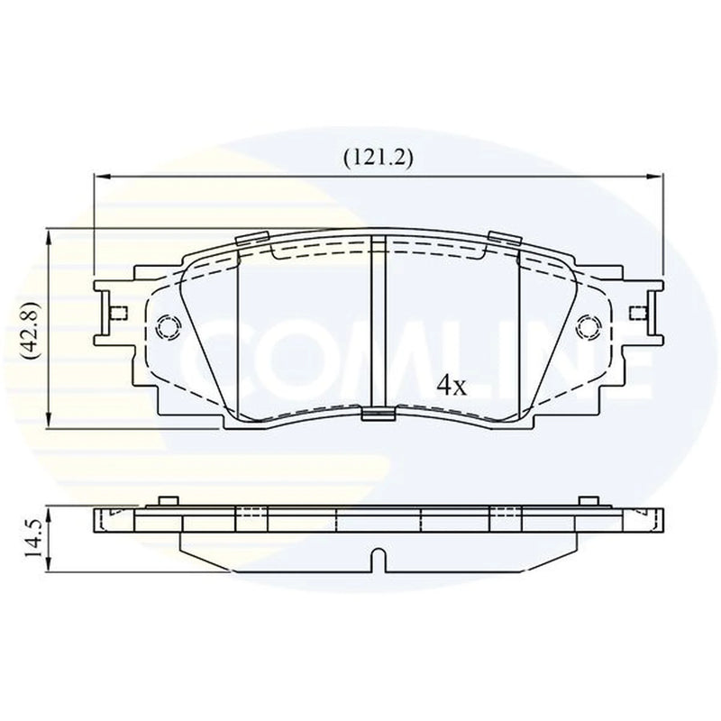 Comline Front & Rear Brake Discs & Pads fits Toyota Camry 2017 on 2.5