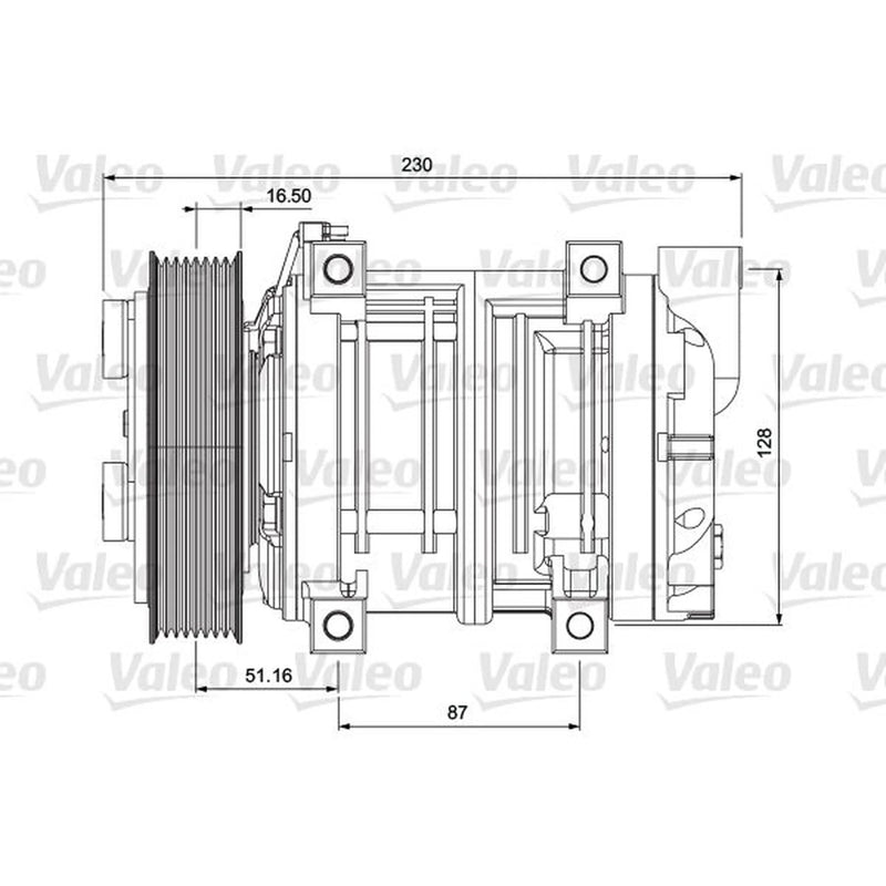 Valeo Air Conditioning Compressor 716658