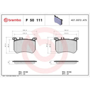 Brembo 4 x Front Brake Pad Set fits Mercedes-Benz S-Class 2013-2020
