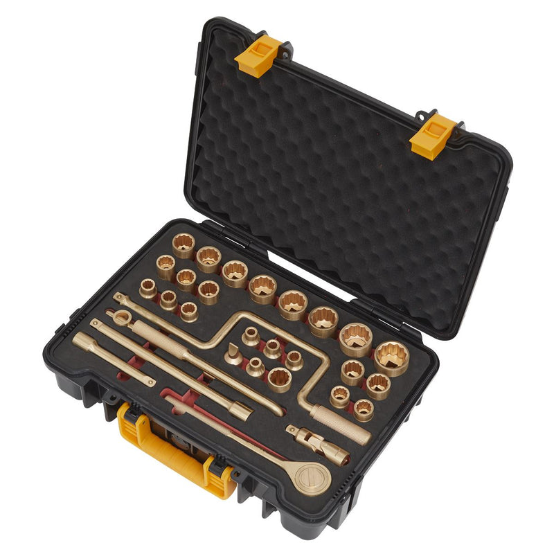 Sealey Premier Premier Non-Sparking Socket Set 1/2"Sq Drive 31pc NS039 Sealey Premier - Dynamic Drive