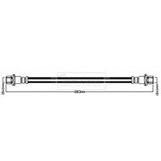 Borg & Beck Brake Hydraulic Hose Line Front Right BBH7964
