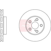 Apec Front & Rear Brake Discs & Pads fits Toyota Celica 1999-2005 1.8