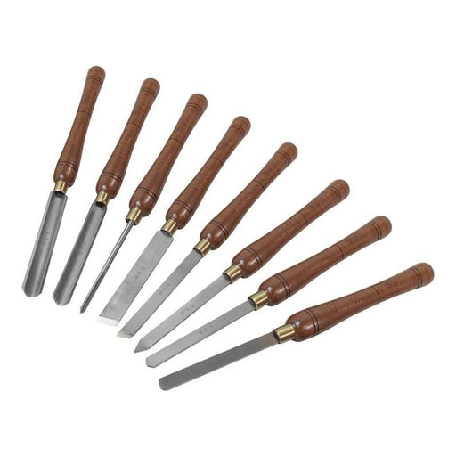 Faithfull HSS Turning Chisel Wooden Boxed Set, 8 Piece Faithfull - Dynamic Drive