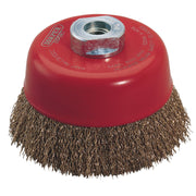 Draper Expert Crimped Wire Cup Brush, 100mm, M14 52637 Draper - Dynamic Drive