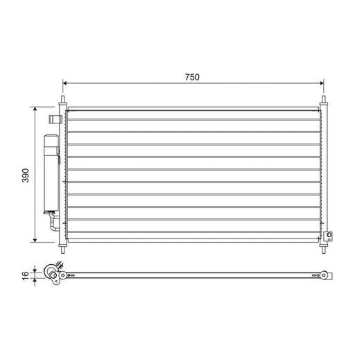 Valeo Air Conditioning Condenser 822704