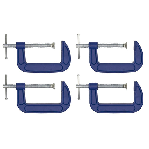Sealey G-Clamp 100mm Pack of 4 AK60044 Sealey - Dynamic Drive