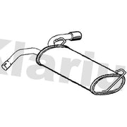 Klarius Box With Tail Pipe Rear fits Opel Mokka / Mokka X 2012-2019 1.6