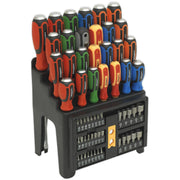 Sealey Hammer-Thru Screwdriver Bit & Nut Driver Set 61pc S01153 Sealey - Dynamic Drive
