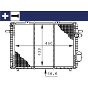 Mahle Engine Radiator fits Renault Extra 1991-1998 1.6 1.9