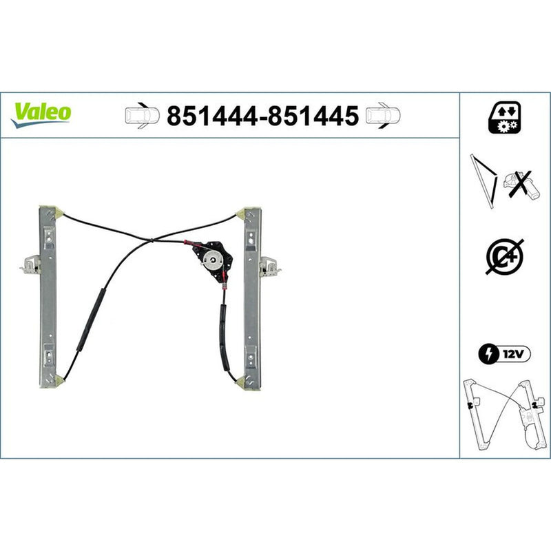 Valeo Electric Window Regulator Lifter Left Front 851444