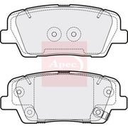 Apec Rear Brake Solid Discs & Pads fits Kia Stinger 2017-2023 2.2