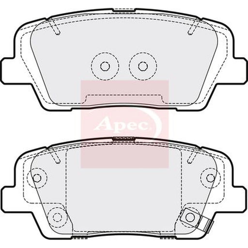Apec Rear Brake Pad Set PAD2092