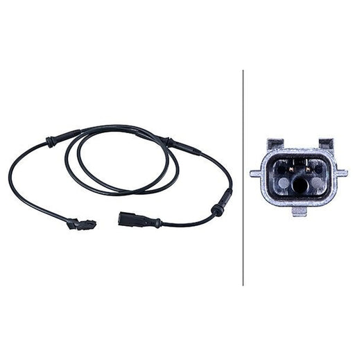 Hella ABS Wheel Speed Sensor Rear Right fits Mercedes-Benz Citan Dualiner