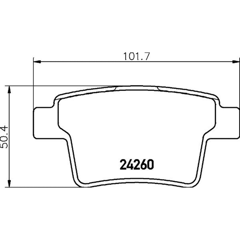 Mintex Rear Brake Pad Set fits Ford Mondeo 2000-2007 1.8 2.0 2.2 2.5 3.0