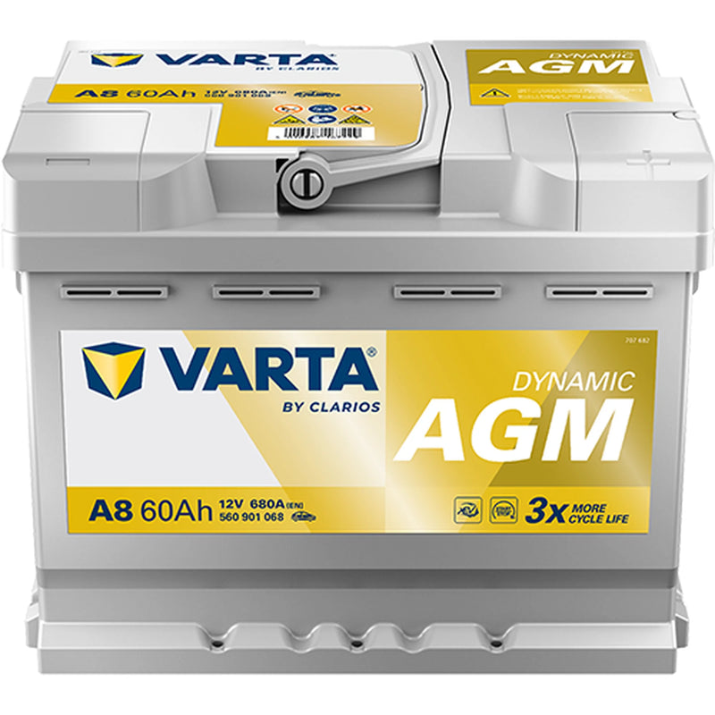 VARTA Dynamic AGM Car Battery 12V 60Ah 680A